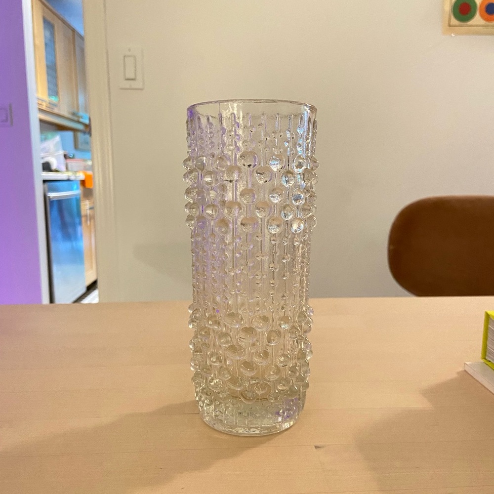 Vintage MCM Textured Vase Accent